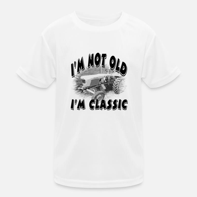 Tractor - Kids Functional T-Shirt - white