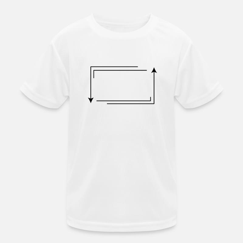 Cadre de flèche Décoration de forme rectangulaire T-shirt sport Enfant