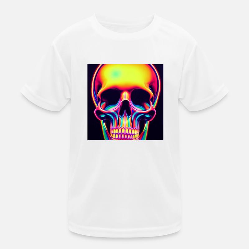 Disco-schädel Kinder Funktions-T-Shirt