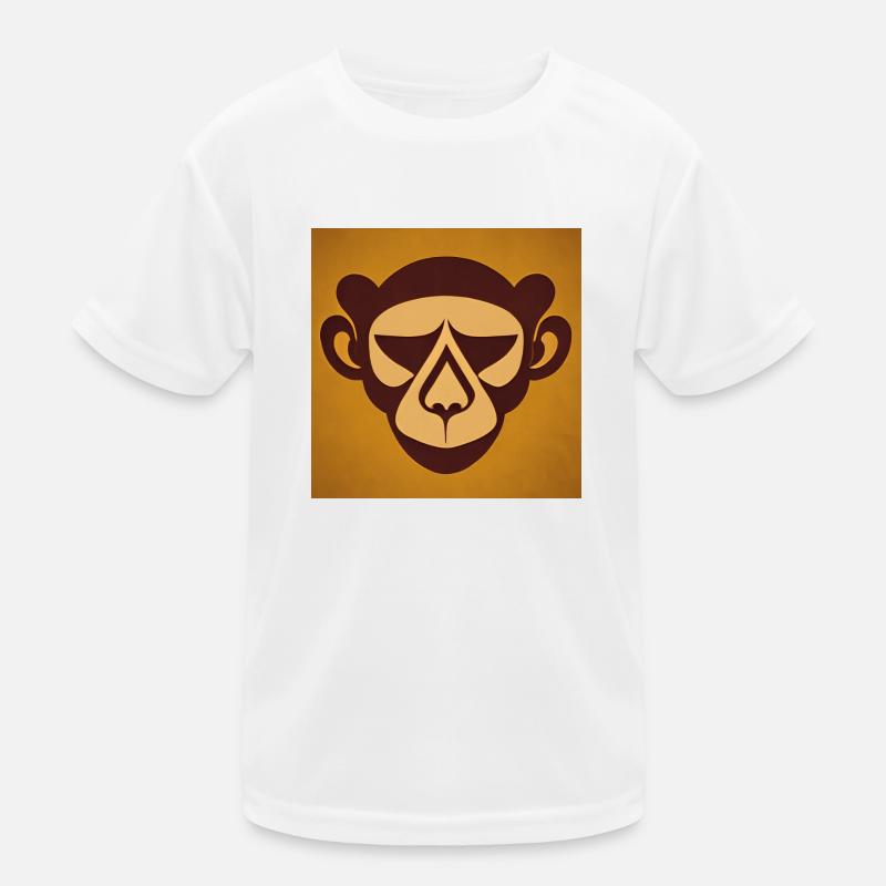 Dessin de style logo de singe T-shirt sport Enfant