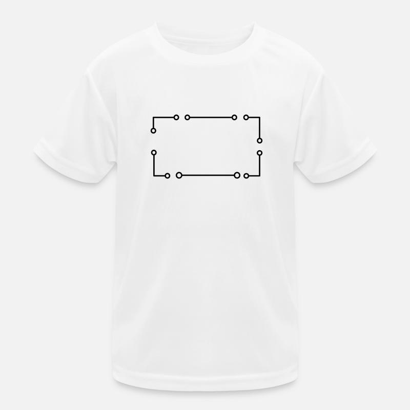Simple frame in black rectangle Kids Functional T-Shirt