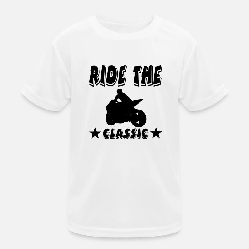 Motorrad Kinder Funktions-T-Shirt