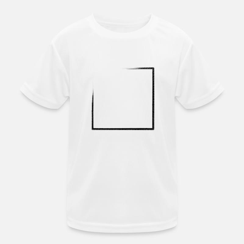 Telaio rettangolare esposto alle intemperie Maglietta sportiva per bambini