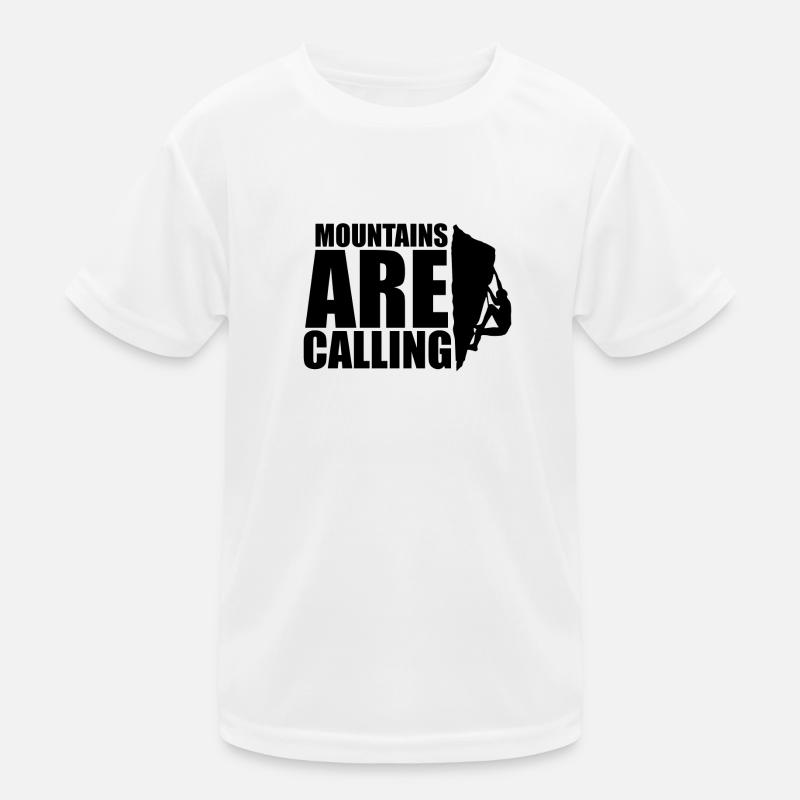 KLETTERN - BERGE - MOUNTAINS ARE CALLING Kinder Funktions-T-Shirt