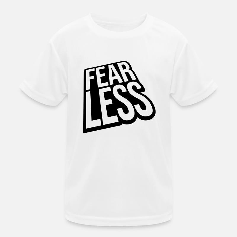 fearless Text Zitat Design Kinder Funktions-T-Shirt
