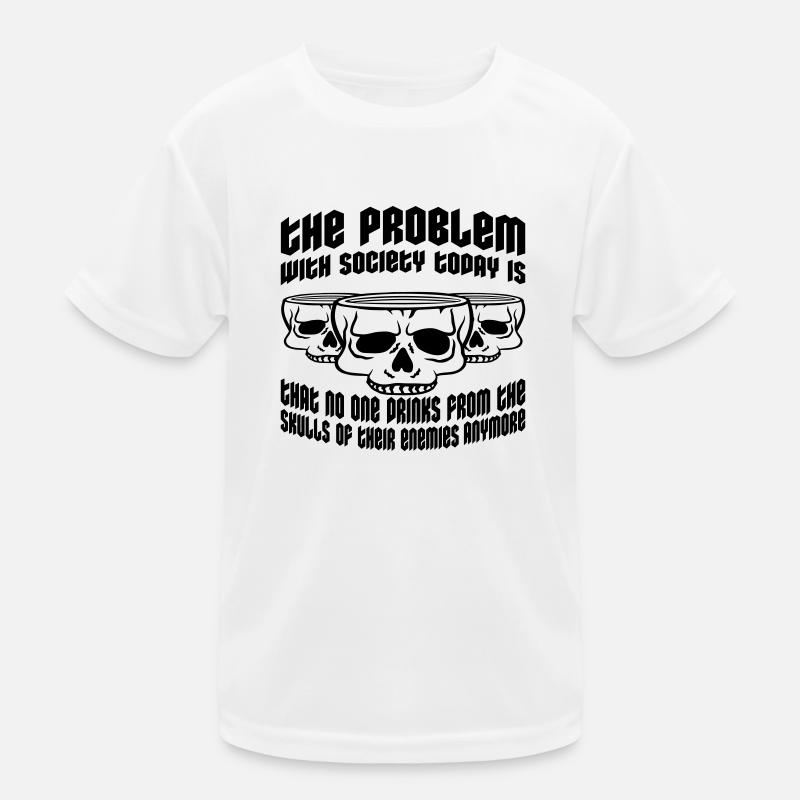 drinks from enemies skulls Kids Functional T-Shirt
