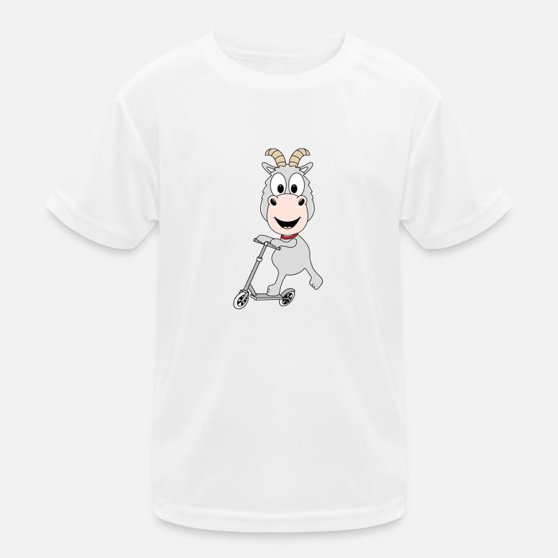 ZIEGE - ROLLER - TIER - KIND - BABY Kinder Funktions-T-Shirt
