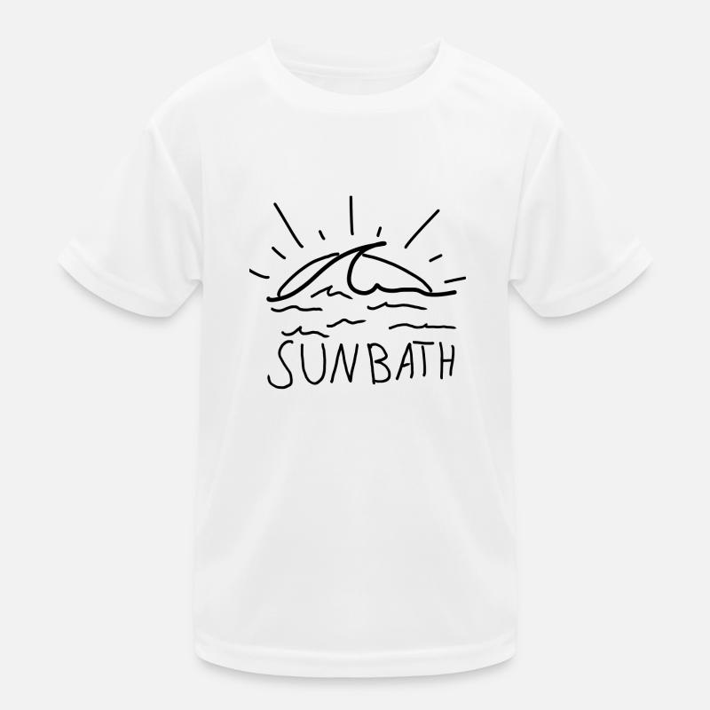 SUNBATH - Kinder Funktions-T-Shirt - Weiß
