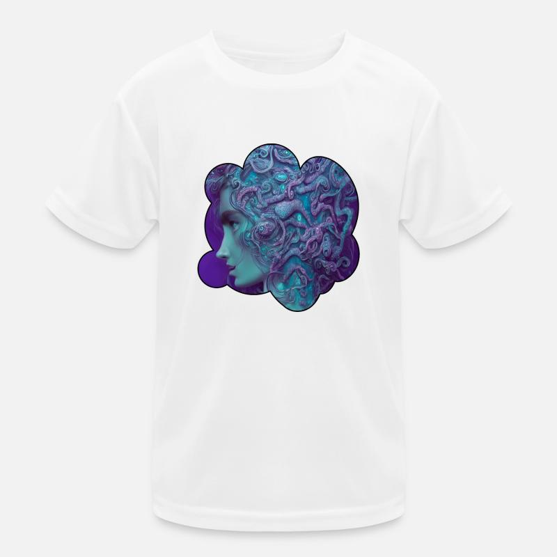 Deep blue Godness Kids Functional T-Shirt