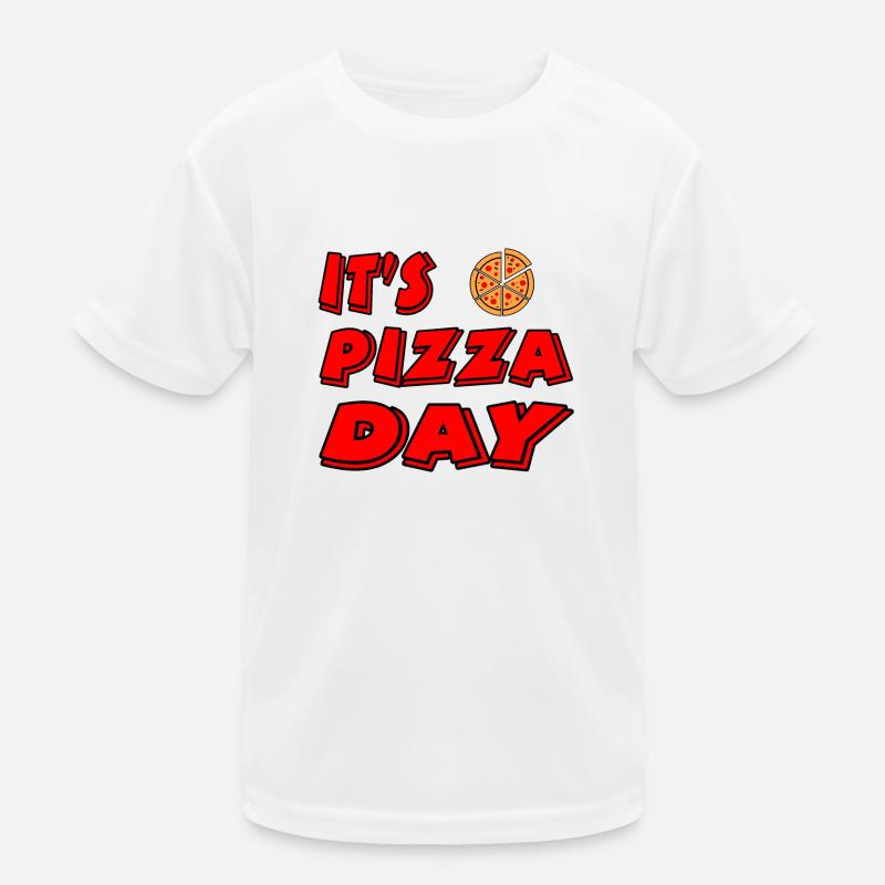 Pizza Kinder Funktions-T-Shirt