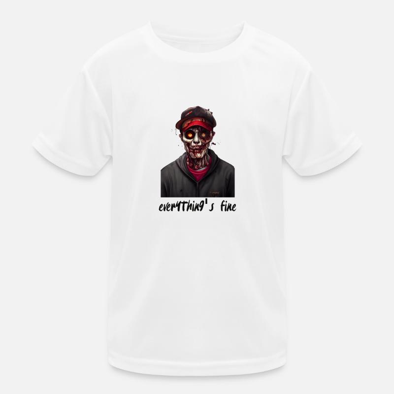 Everything s Fine - Kids Functional T-Shirt - white