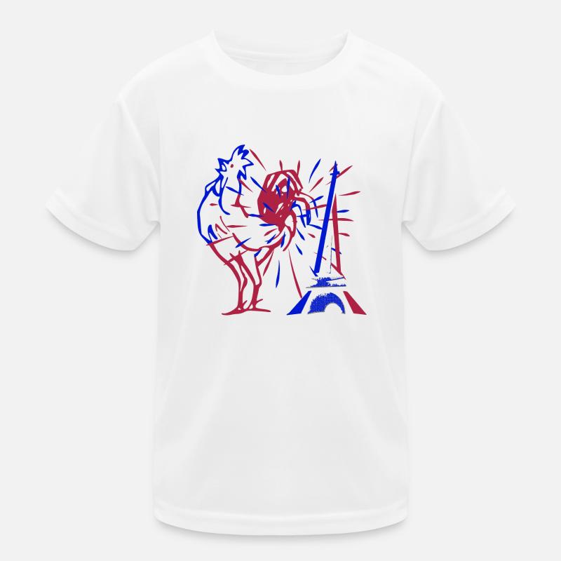 Frankreich Kinder Funktions-T-Shirt