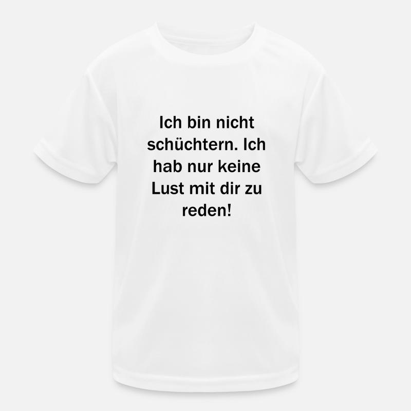 Ich bin nicht schüchtern. Kinder Funktions-T-Shirt