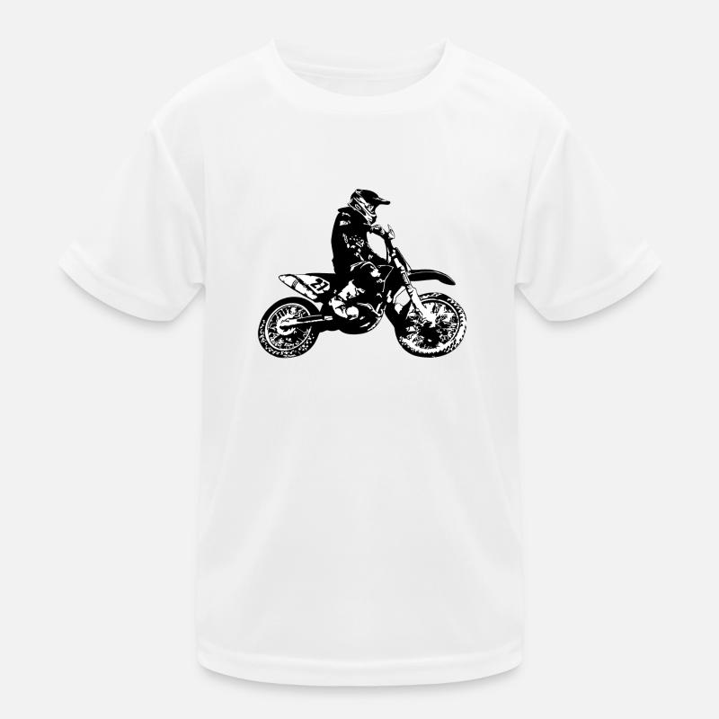 MX Motocycliste T-shirt sport Enfant