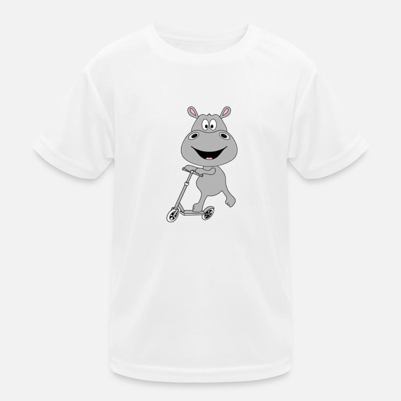 NILPFERD - HIPPO - FLUSSPFERD - ROLLER - TIER Kinder Funktions-T-Shirt