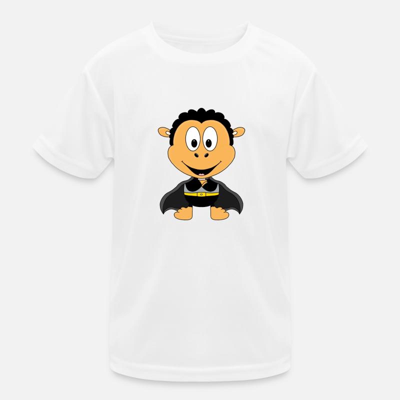 SCHWARZES SCHAF - SUPERHELD - HELD - TIER Kinder Funktions-T-Shirt