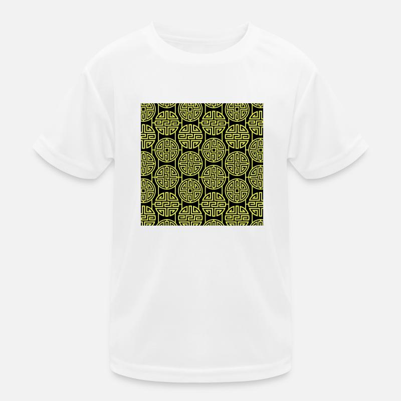 Chinesisches Muster Kinder Funktions-T-Shirt