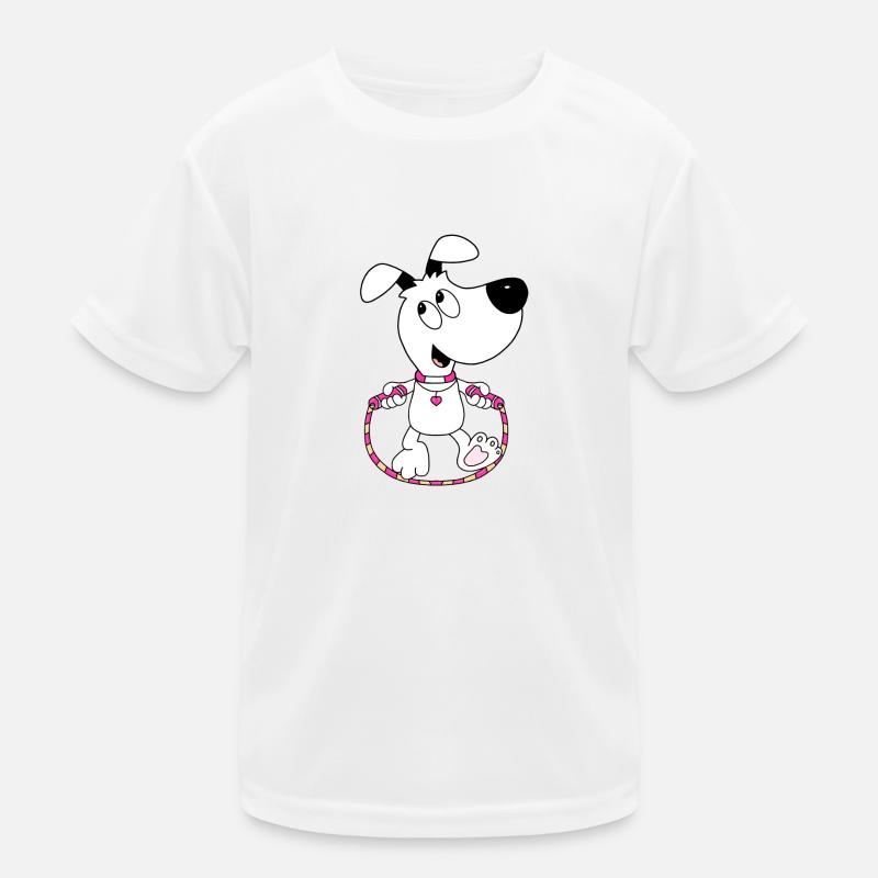HUND - SPRINGSEIL - TIER - TIERISCH Kinder Funktions-T-Shirt
