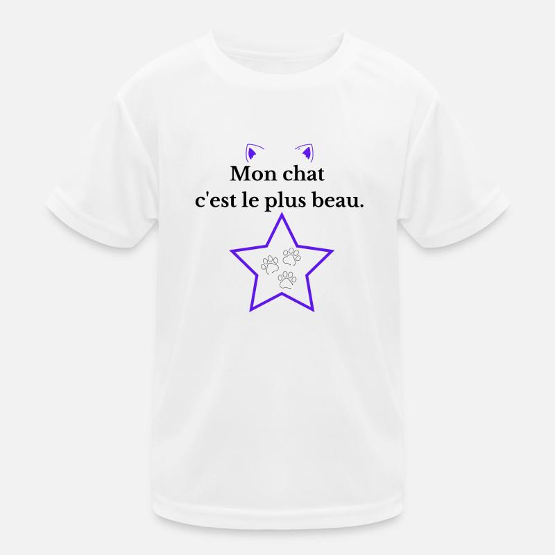 Mon chat c est le plus beau T-shirt sport Enfant