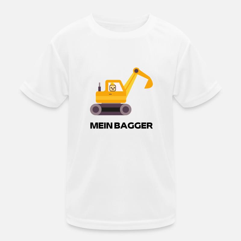 Boxii mit einem Bagger Kinder Funktions-T-Shirt