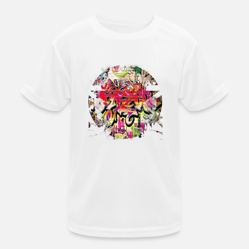 Graffiti style Splash hip hop couleurs peintre couleur T-shirt sport Enfant