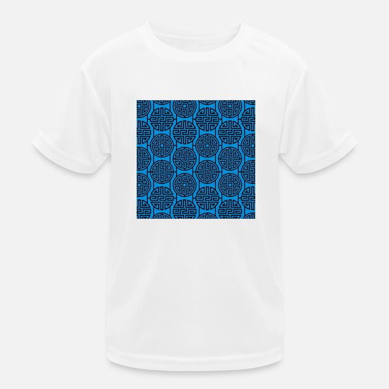 Chinese pattern - Kids Functional T-Shirt - white