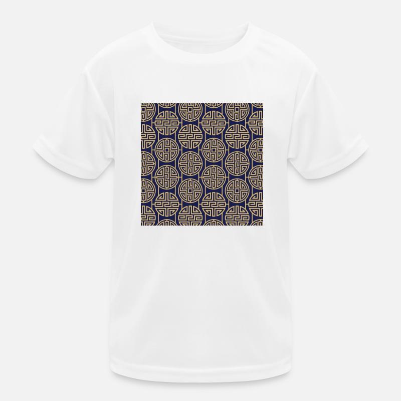 Chinesisches Muster Kinder Funktions-T-Shirt