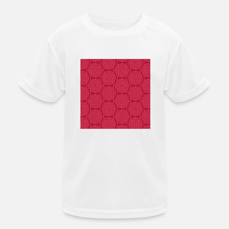 Chinesisches Muster Kinder Funktions-T-Shirt