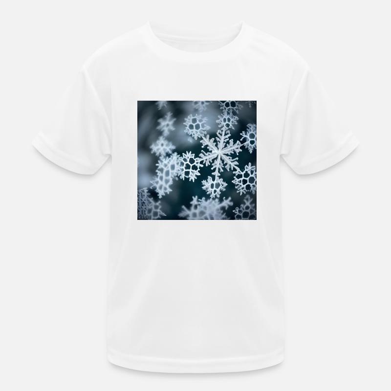 Beau flocon de neige T-shirt sport Enfant