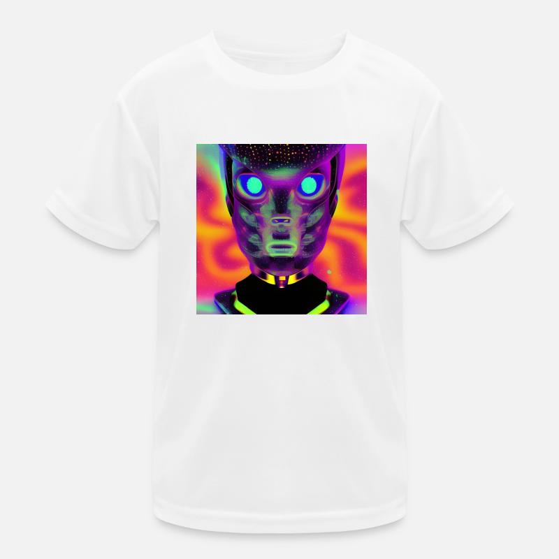 Portrait extraterrestre abstrait T-shirt sport Enfant