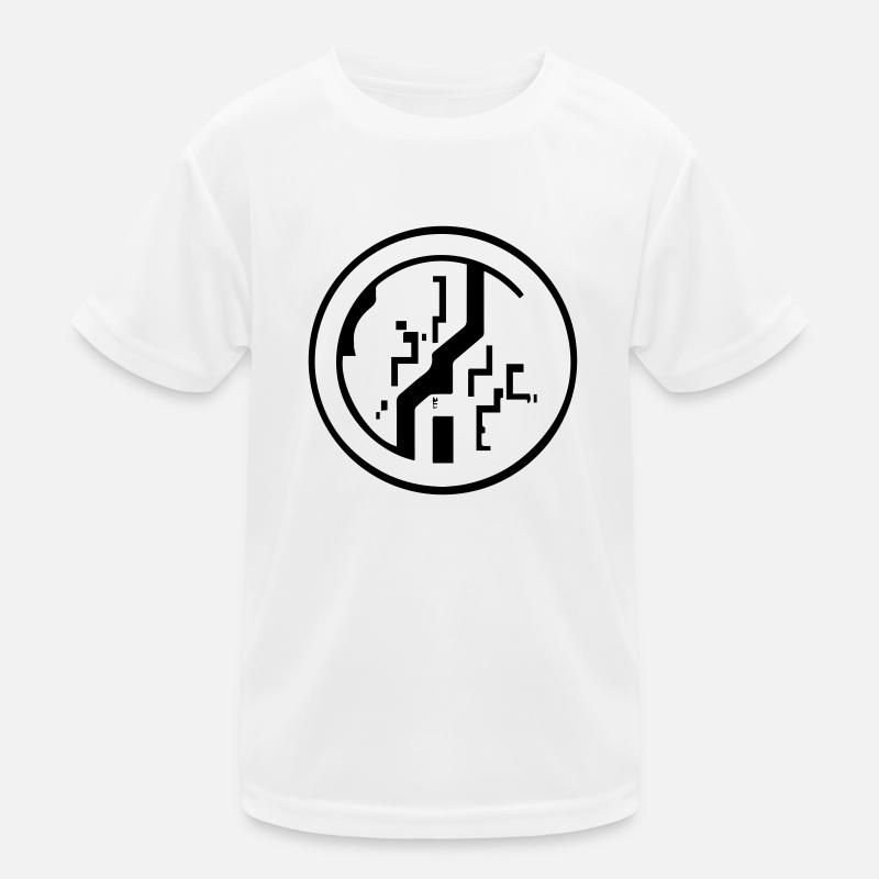 Emblem - Kinder Funktions-T-Shirt - Weiß