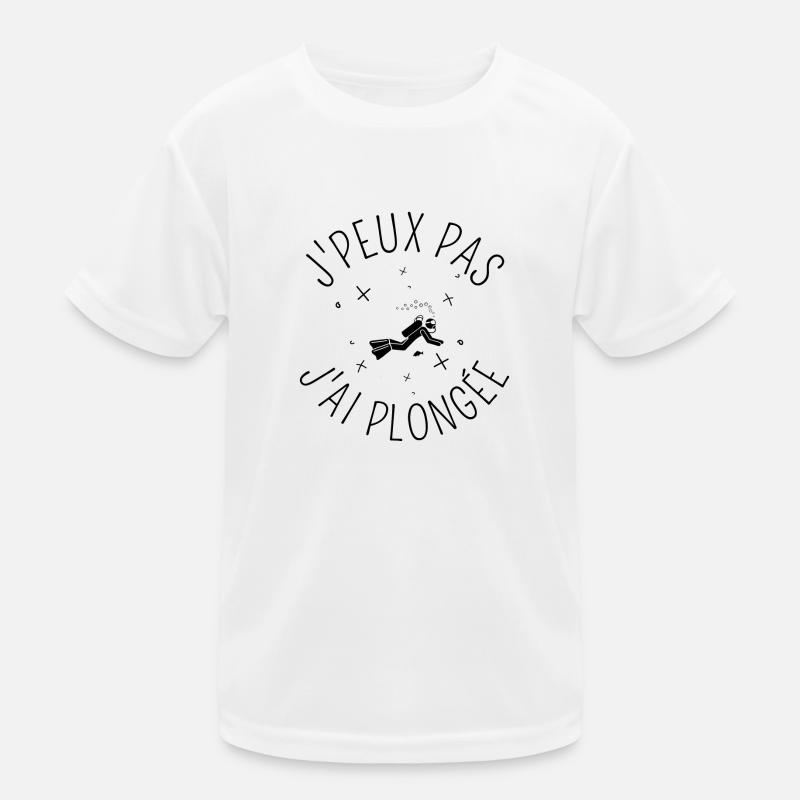J Peux Pas J Ai Plongée noir T-shirt sport Enfant