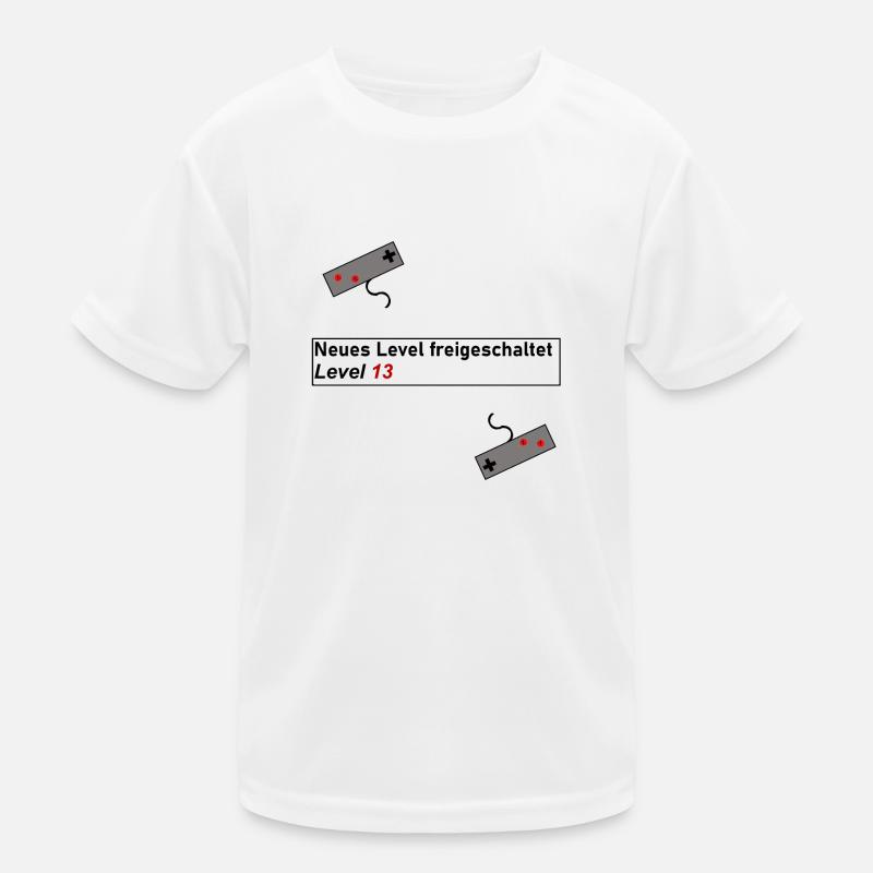 Gaming Geburtstag Geschenk Level Up Geschenkidee Kinder Funktions-T-Shirt