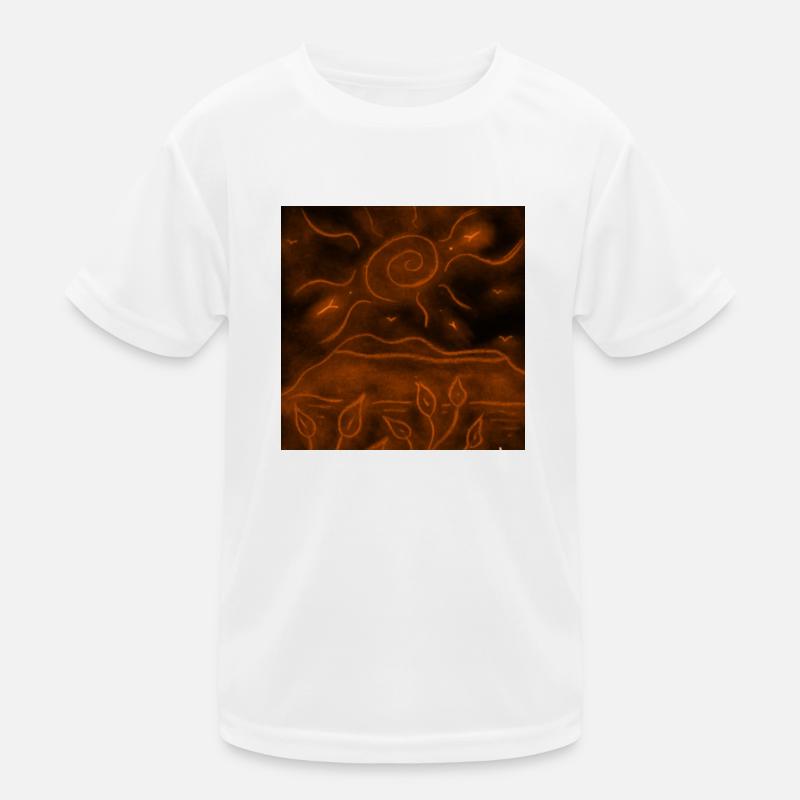 PAYSAGE NOCTURNE ORANGE T-shirt sport Enfant