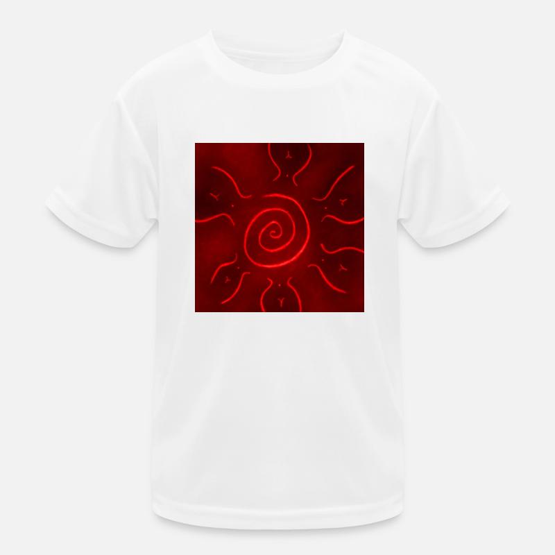 FIERY SUN - Kids Functional T-Shirt - white