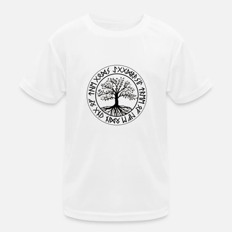 Yggdrasil Baum des Lebens Wikinger Nordisch Kinder Funktions-T-Shirt
