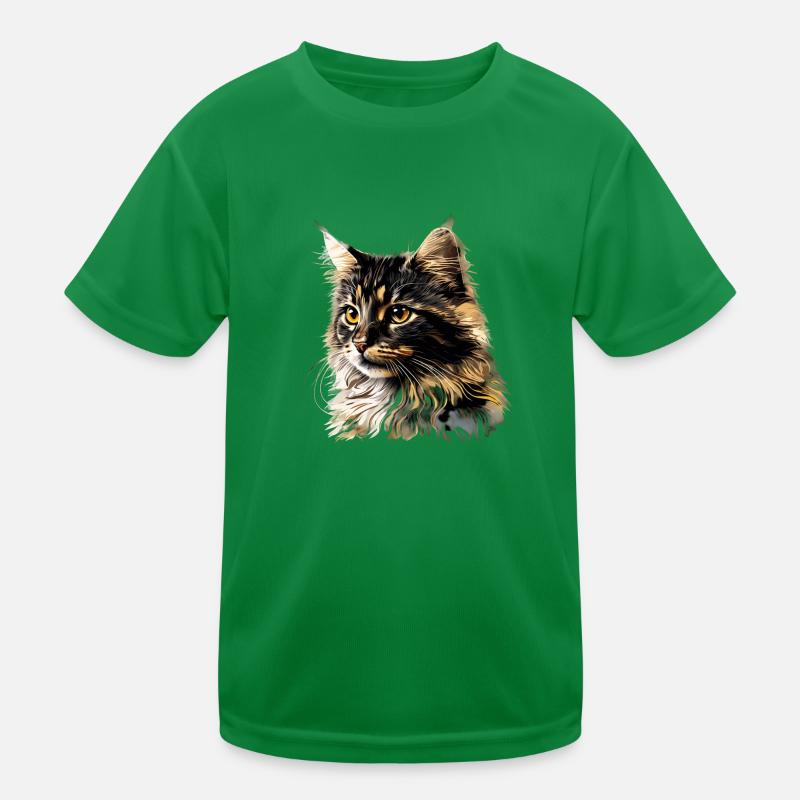 Die Katze Kinder Funktions-T-Shirt