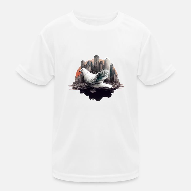 Friedenstaube Kinder Funktions-T-Shirt