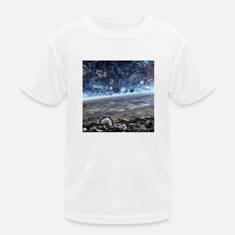 Zerstörte Erde Kinder Funktions-T-Shirt