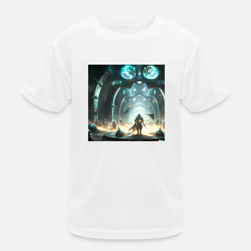 Sci-fi combat digital art Kids Functional T-Shirt