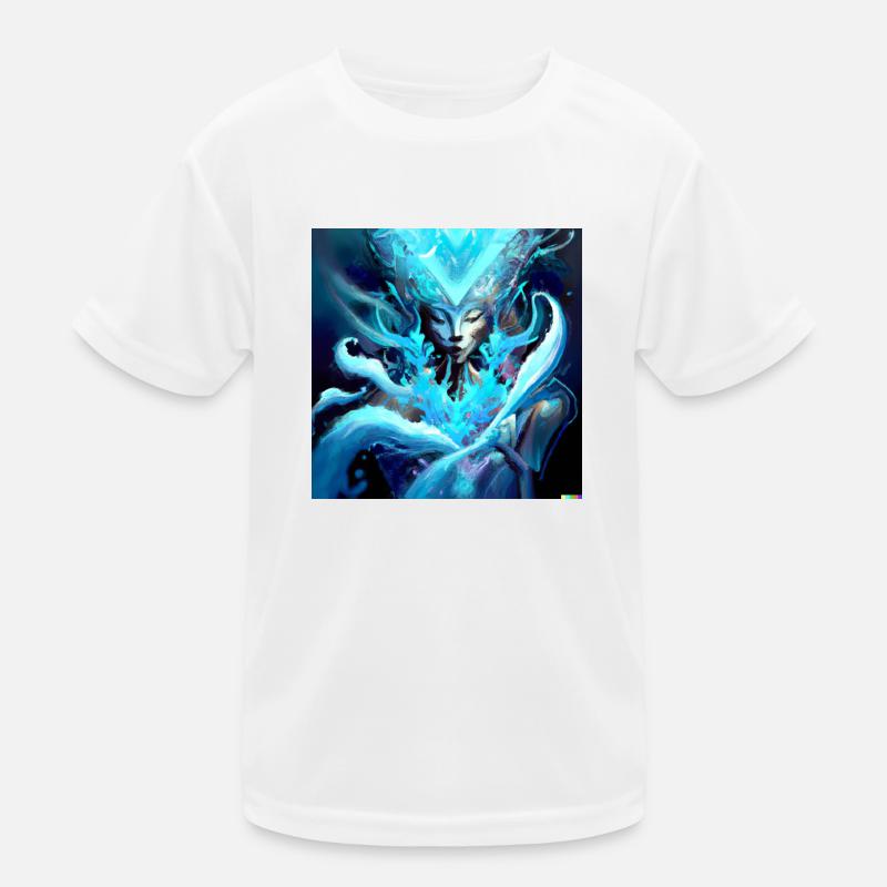 Art numérique Blue Ghost T-shirt sport Enfant