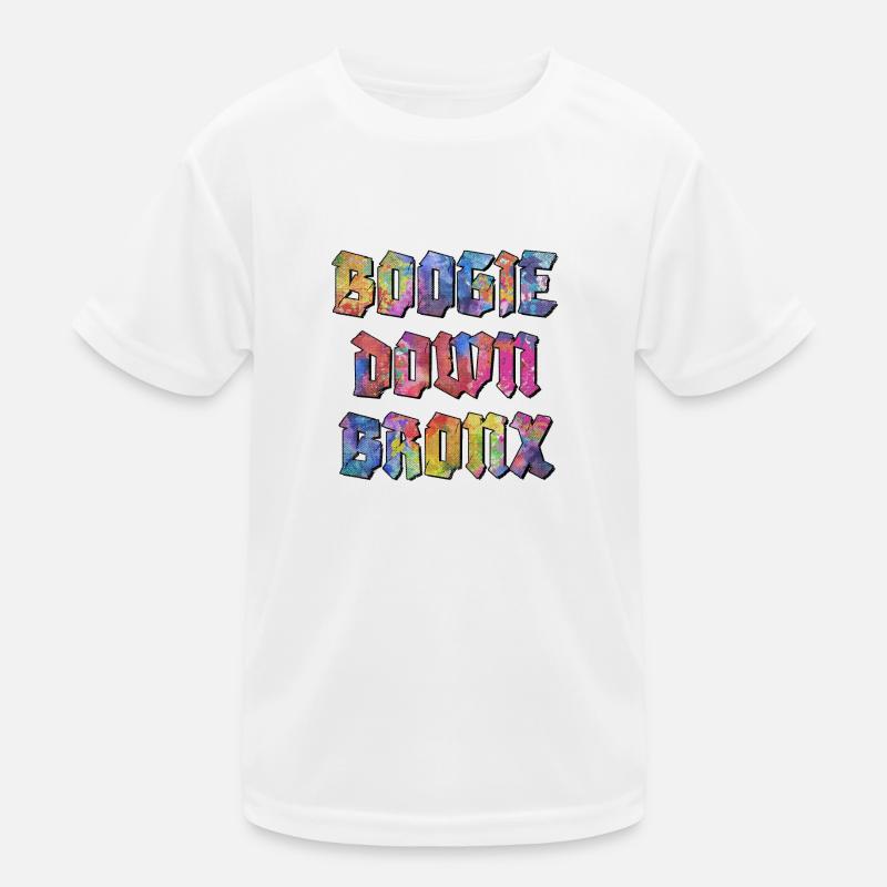 Boogie Down Bronx - Kinder Funktions-T-Shirt - Weiß