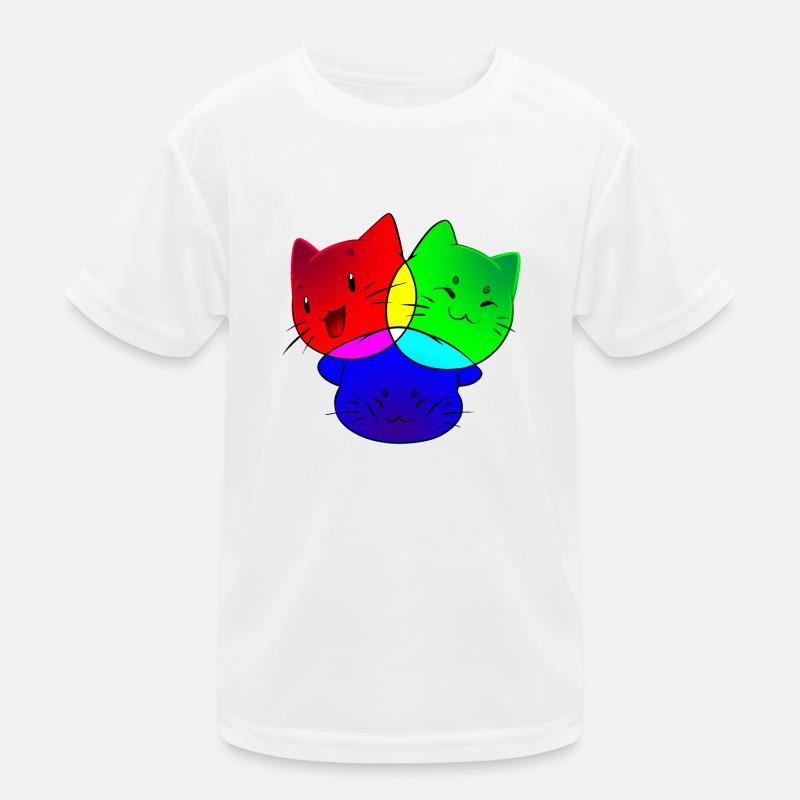 RGB Digital Cats - Media Statement Kids Functional T-Shirt