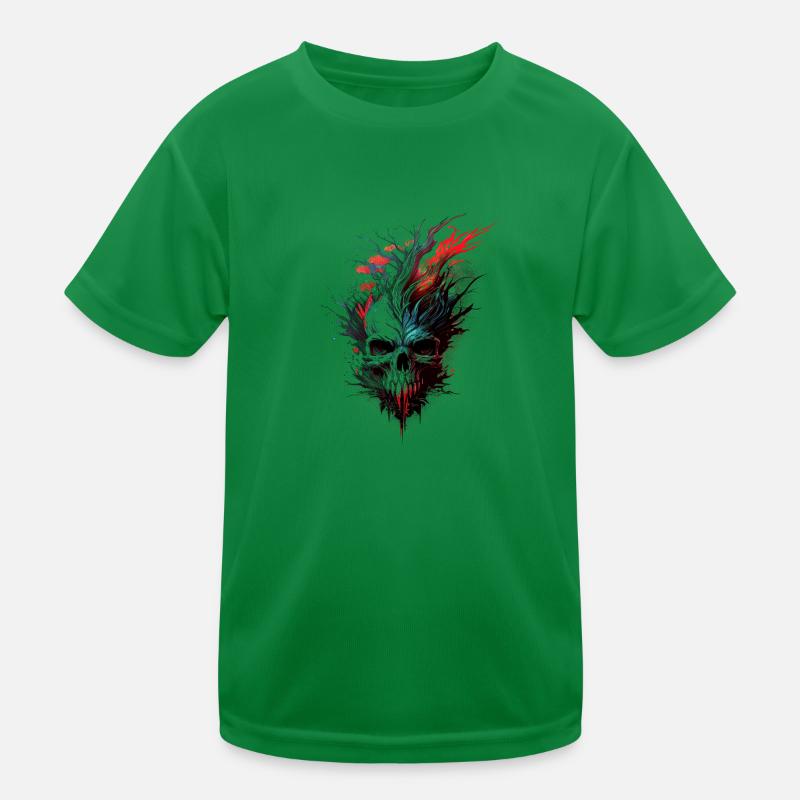 Splash crâne multicolore T-shirt sport Enfant