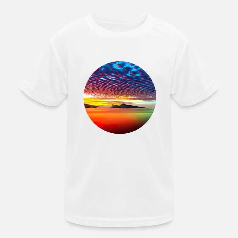 Sunset over the sea Kids Functional T-Shirt