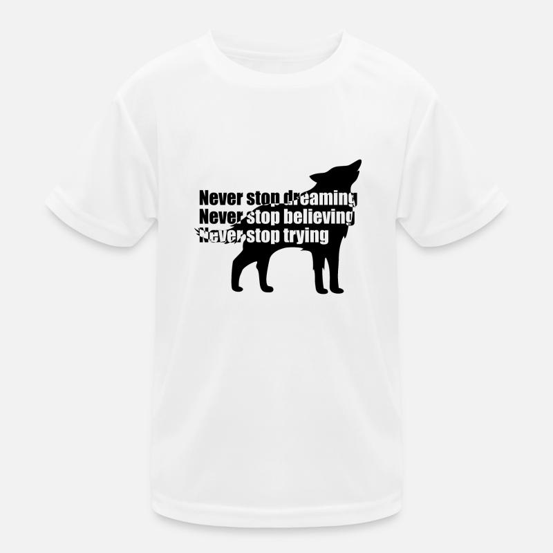 Wolfsmotivation Wolfsmotivation Kinder Funktions-T-Shirt