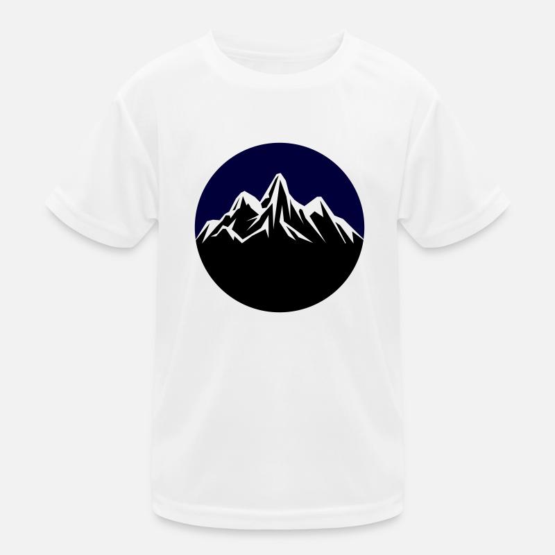 mountains Kinder Funktions-T-Shirt