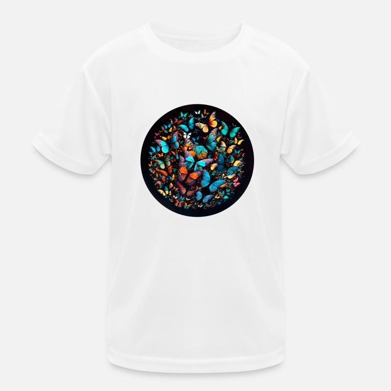 Ein Schmetterlingsschwarm ist ein Naturphänomen Kinder Funktions-T-Shirt
