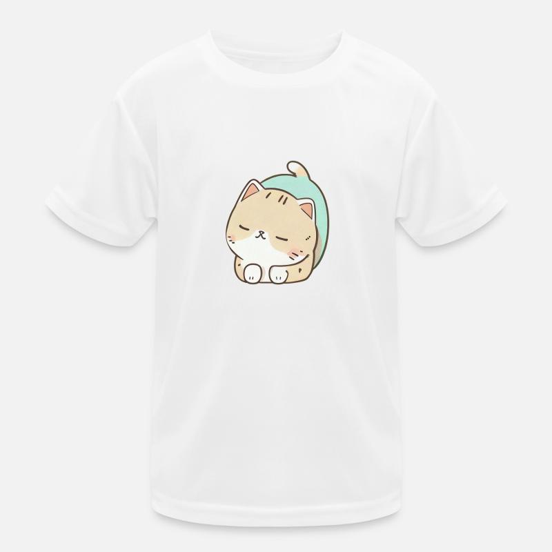 Sleepy Catty Kids Functional T-Shirt