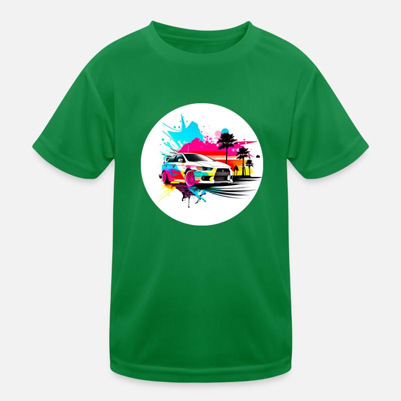 Miami Car 4 Kids Functional T-Shirt